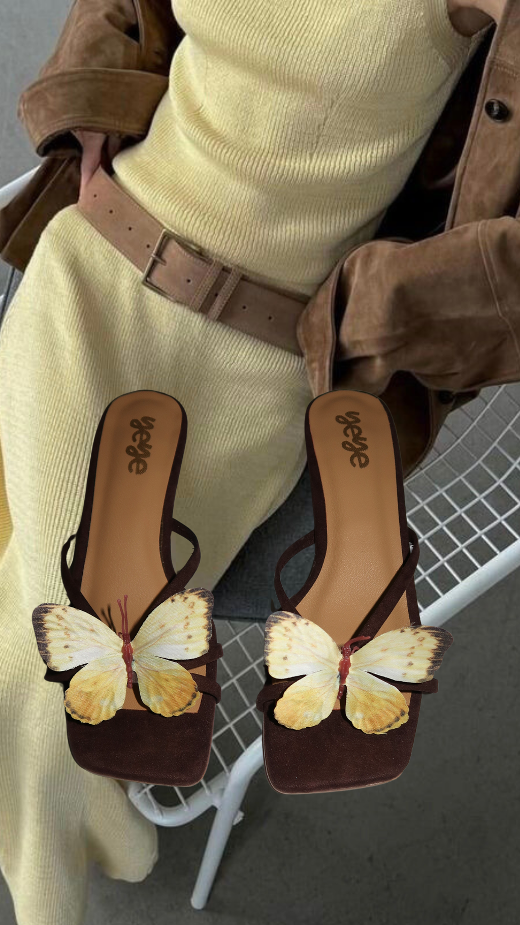 Yellow Dream Kitten Heels