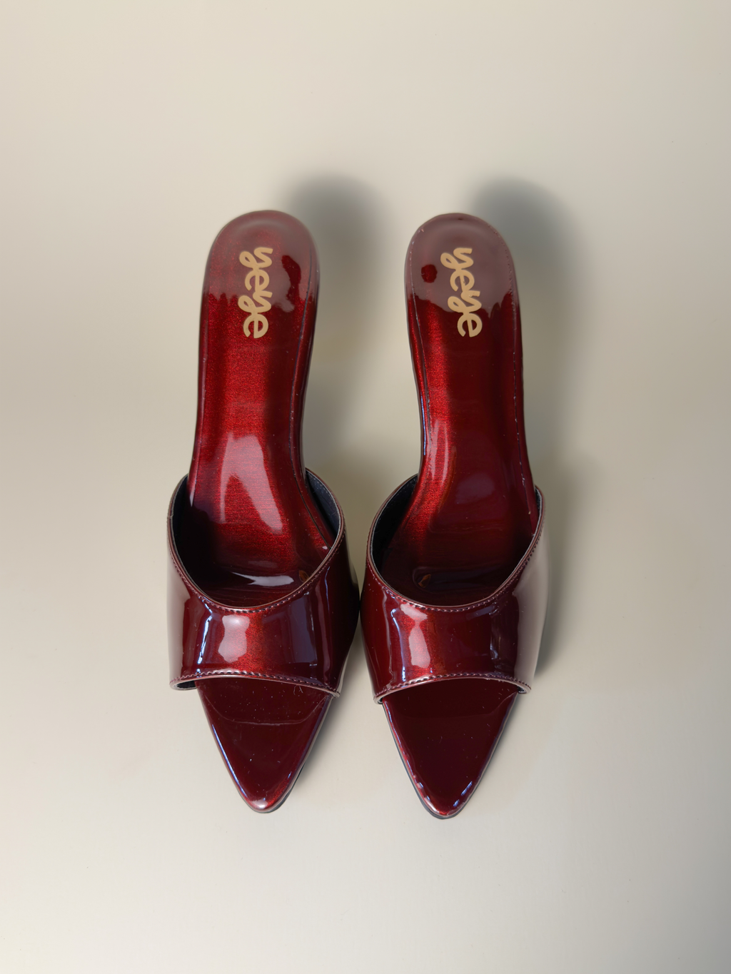 Merlot mules - Slide kitten heels