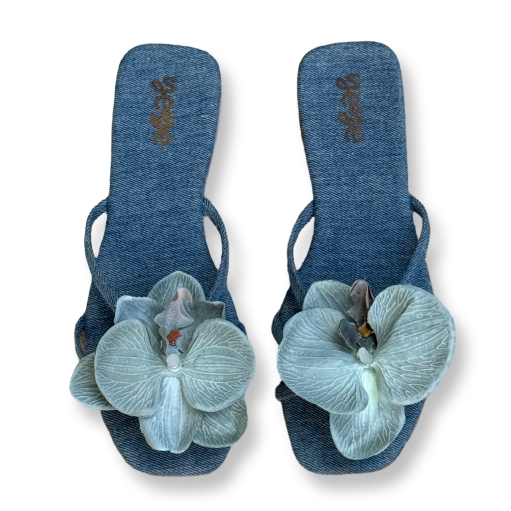 Mint Green Orchid Sandals