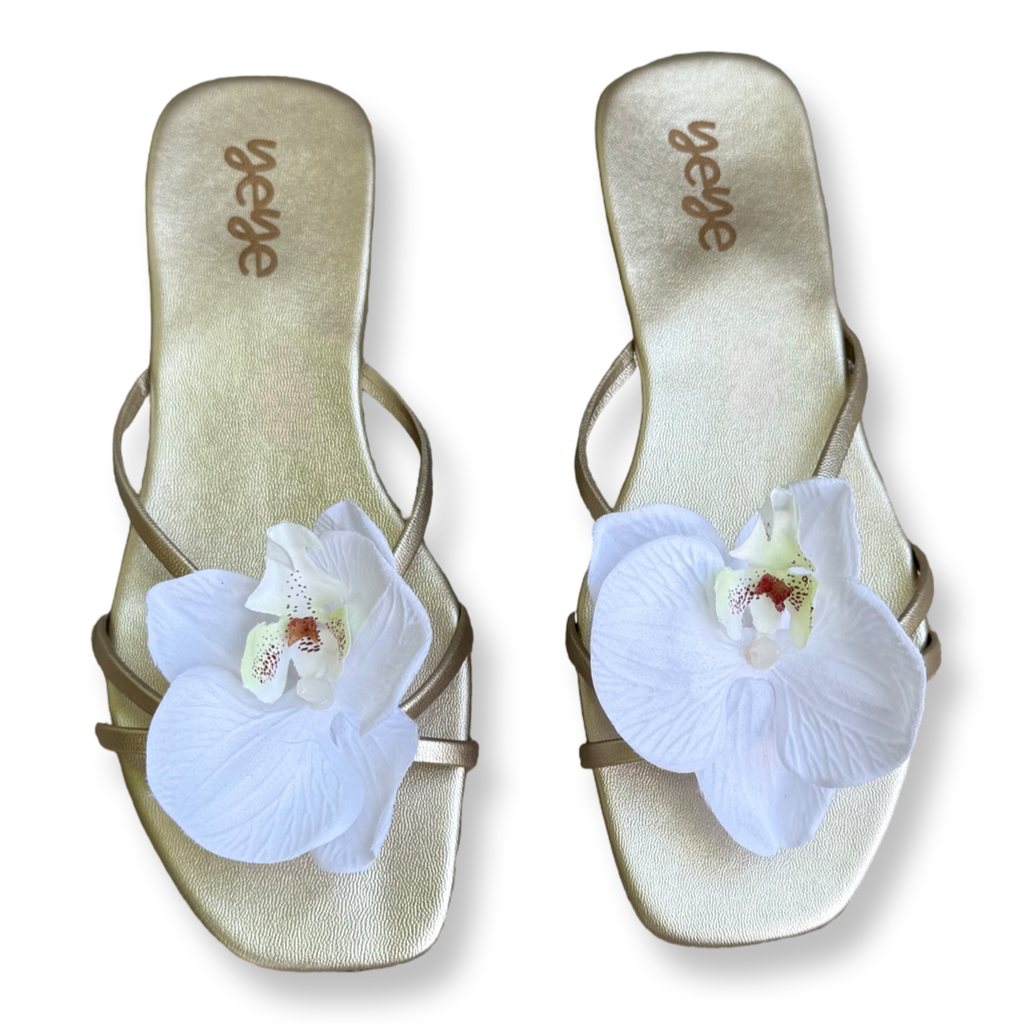 White OrchidsSandals