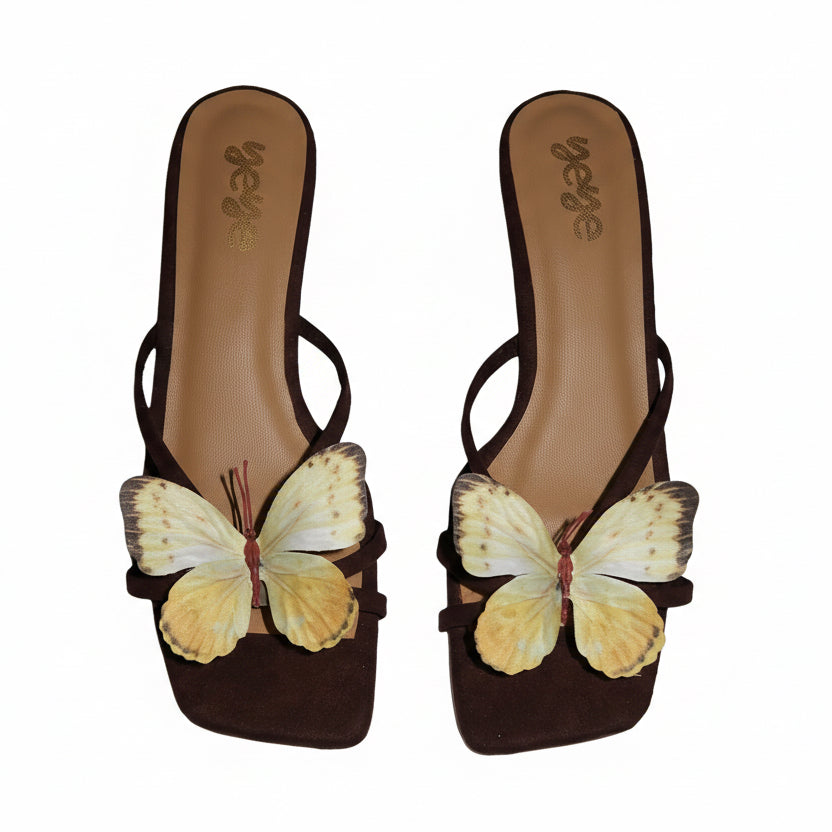 Yellow Dream Kitten Heels