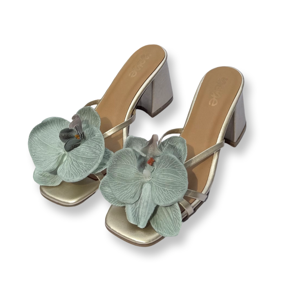 Mint Orchids Heels