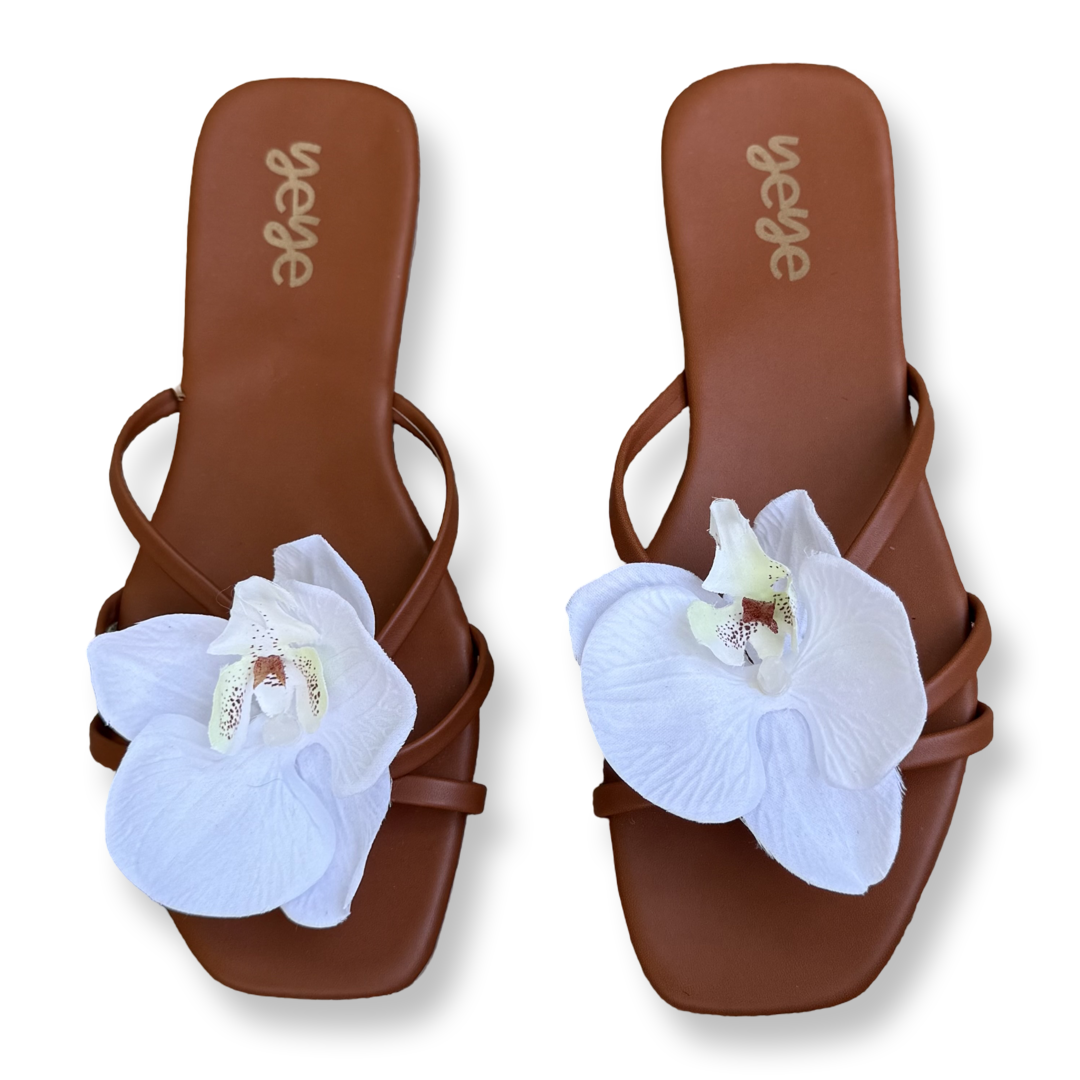 White OrchidsSandals