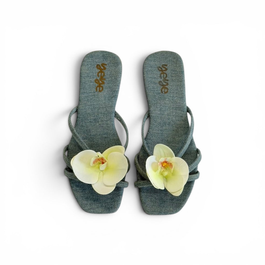 White Orchids Sandals