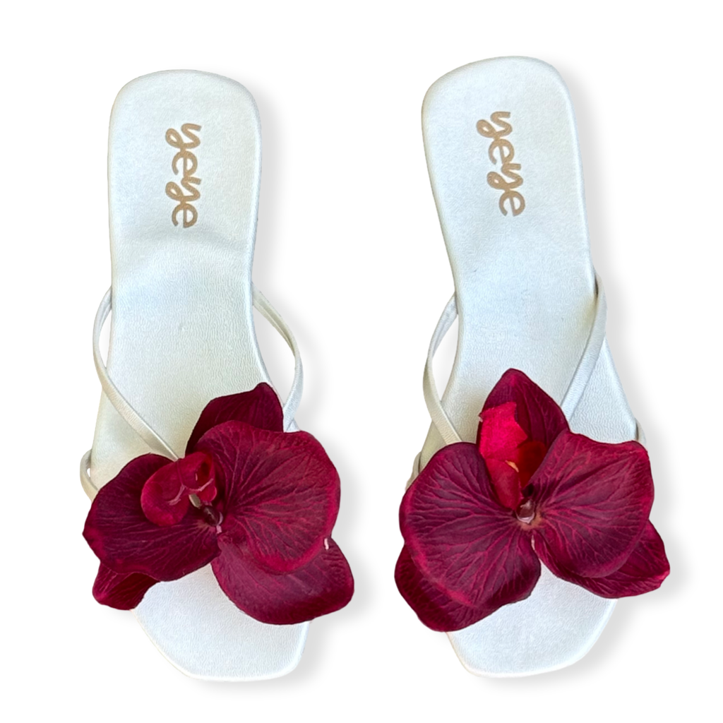 Red Orchids Sandals