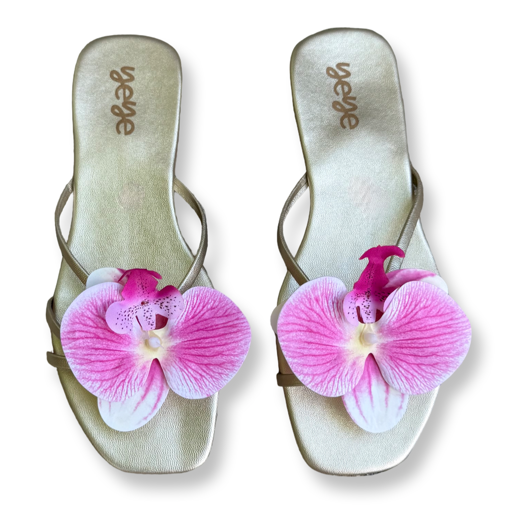 Pink Orchids Sandals