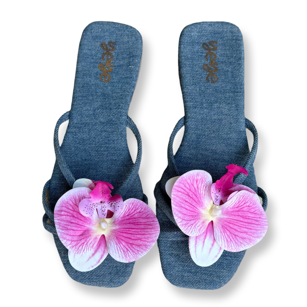 Pink Orchids Sandals