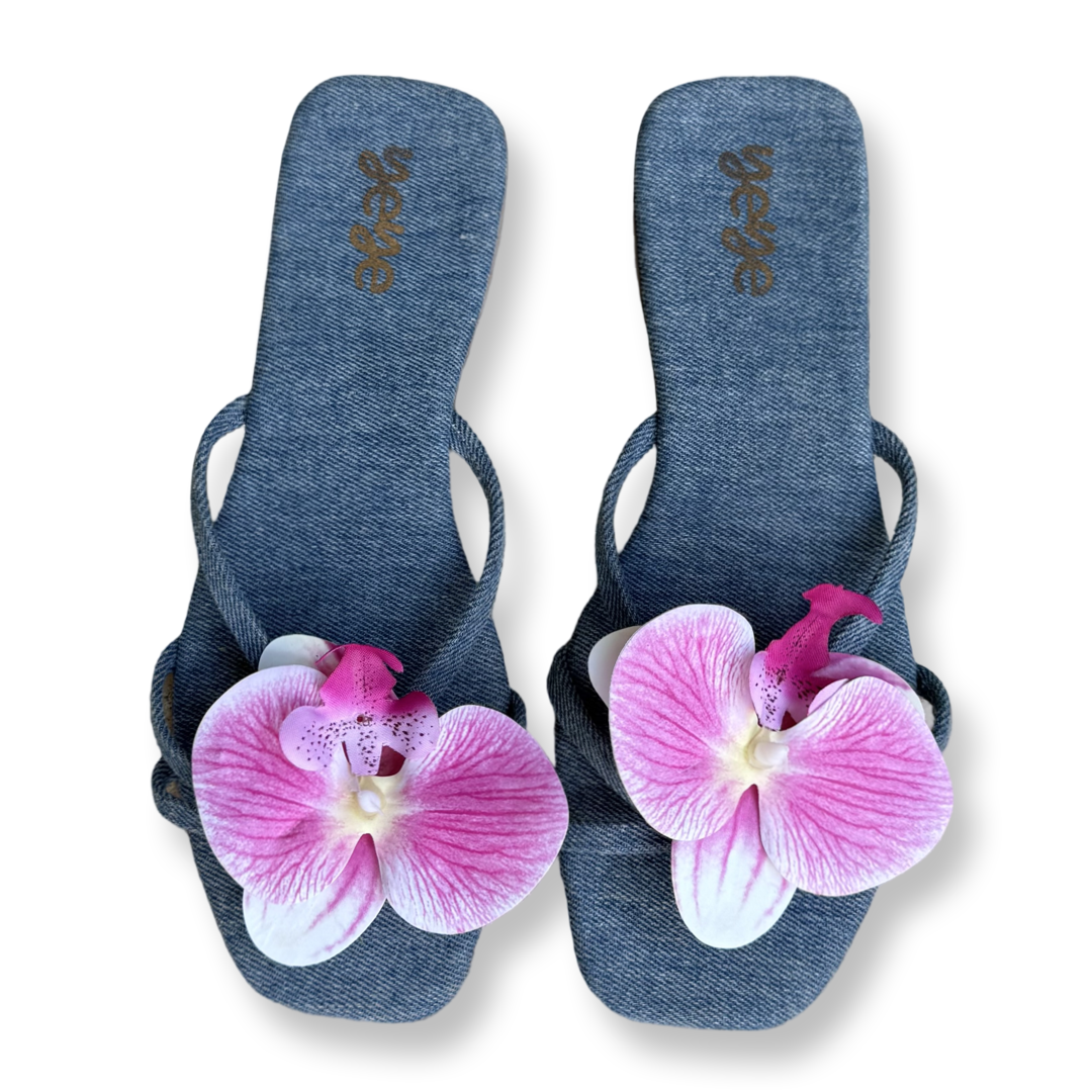 Pink Orchids Sandals