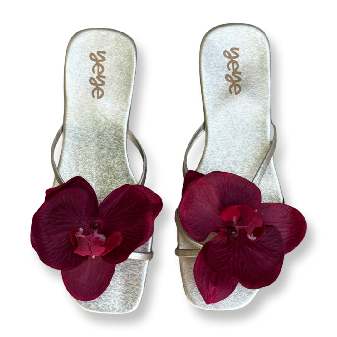 Red Orchids Sandals
