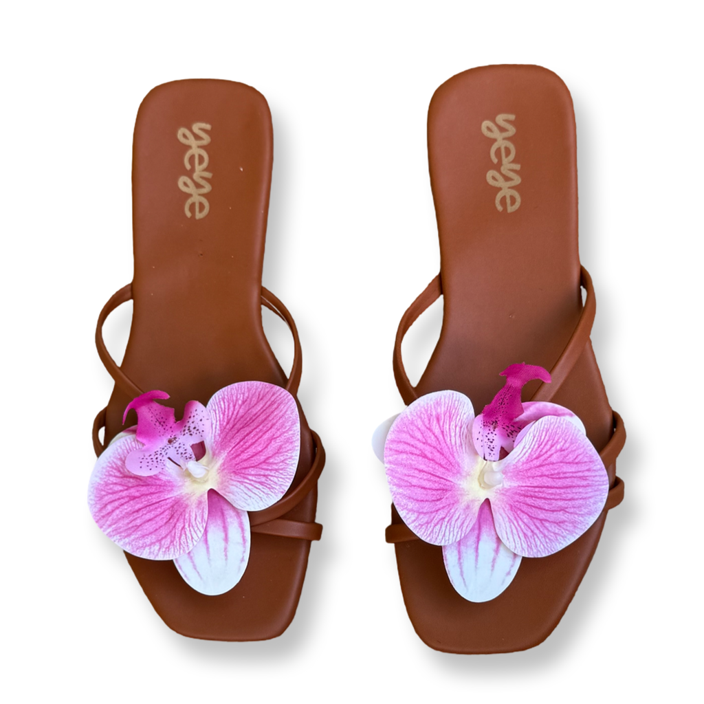 Pink Orchids Sandals