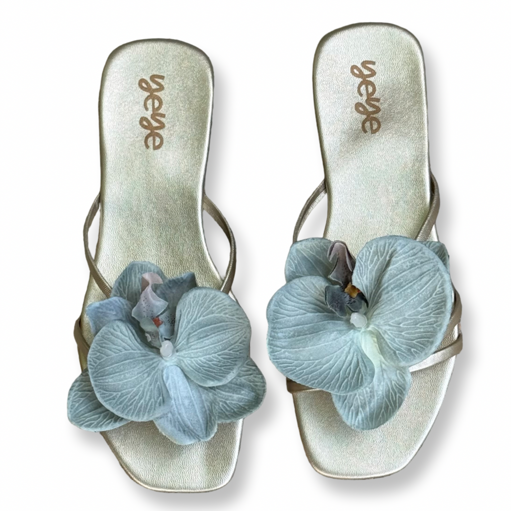 Mint Green Orchid Sandals