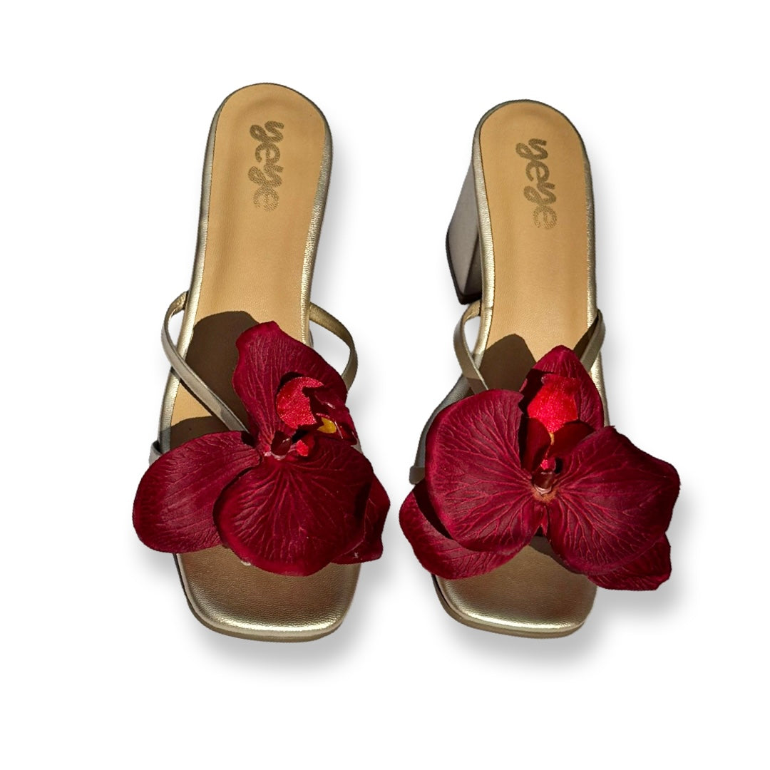 Red Orchids Heels