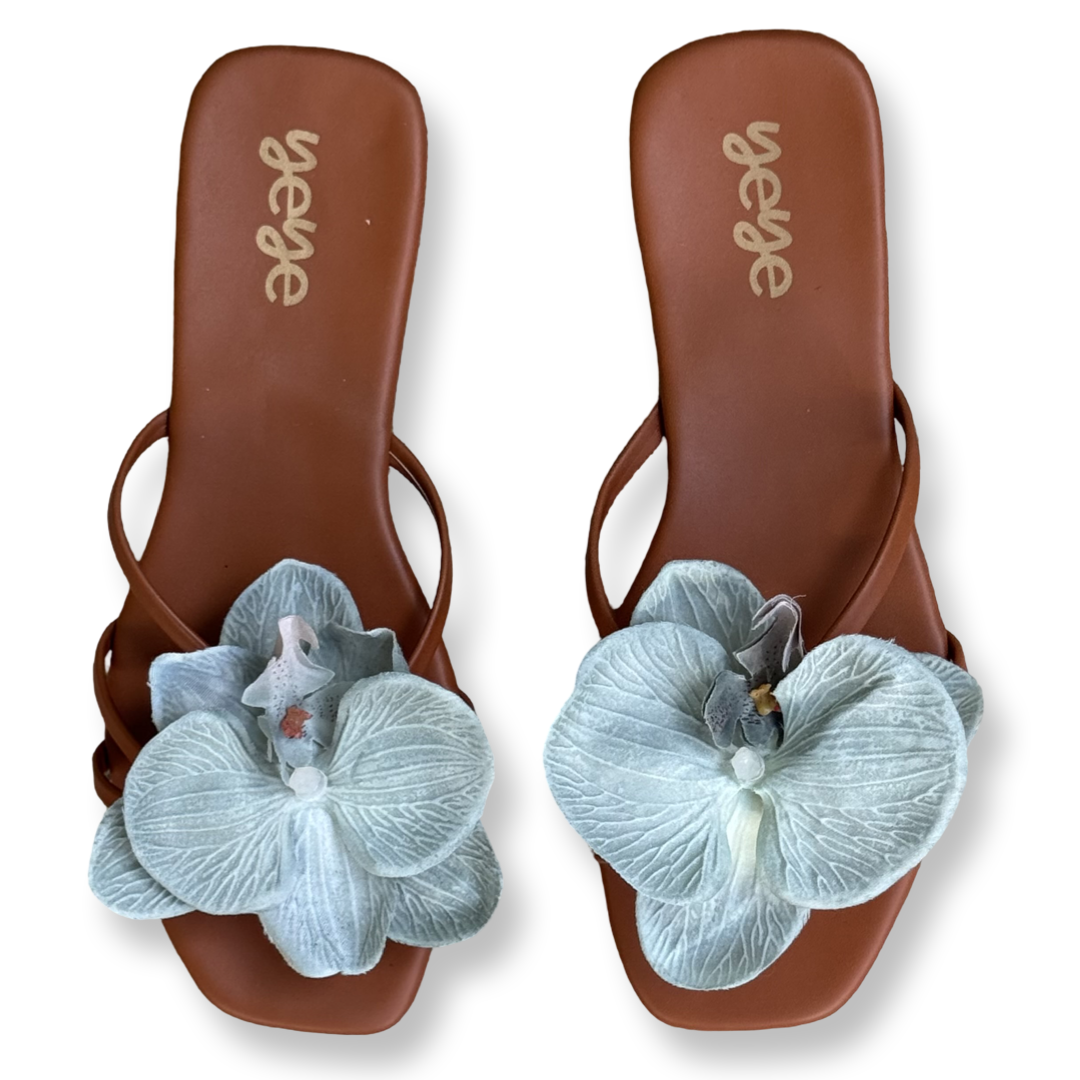 Mint Green Orchid Sandals