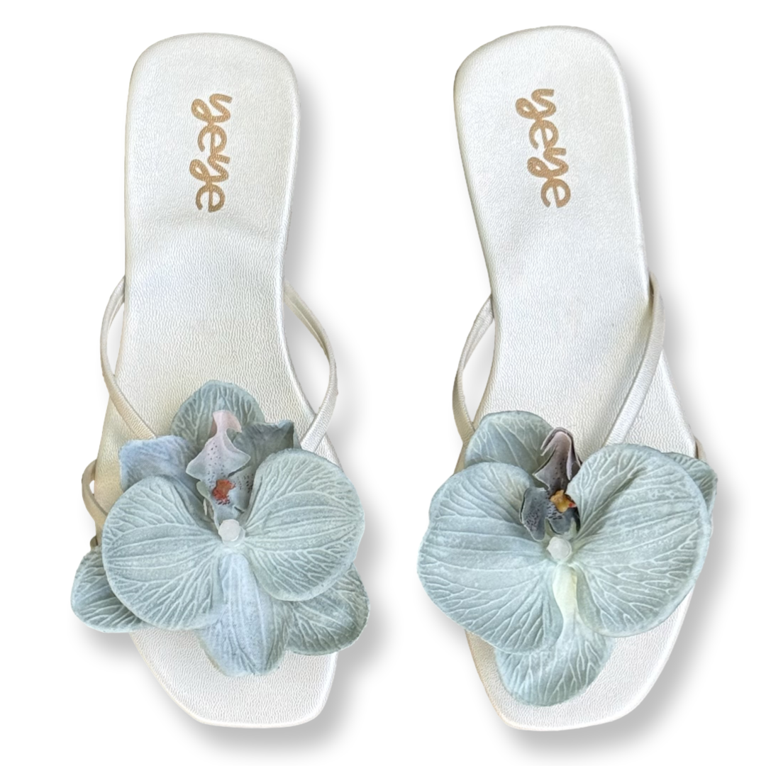 Mint Green Orchid Sandals