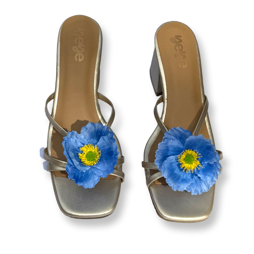 Blue windflower Heels