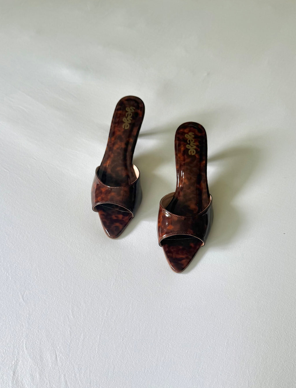 Cheetah mules - Slide kitten heels