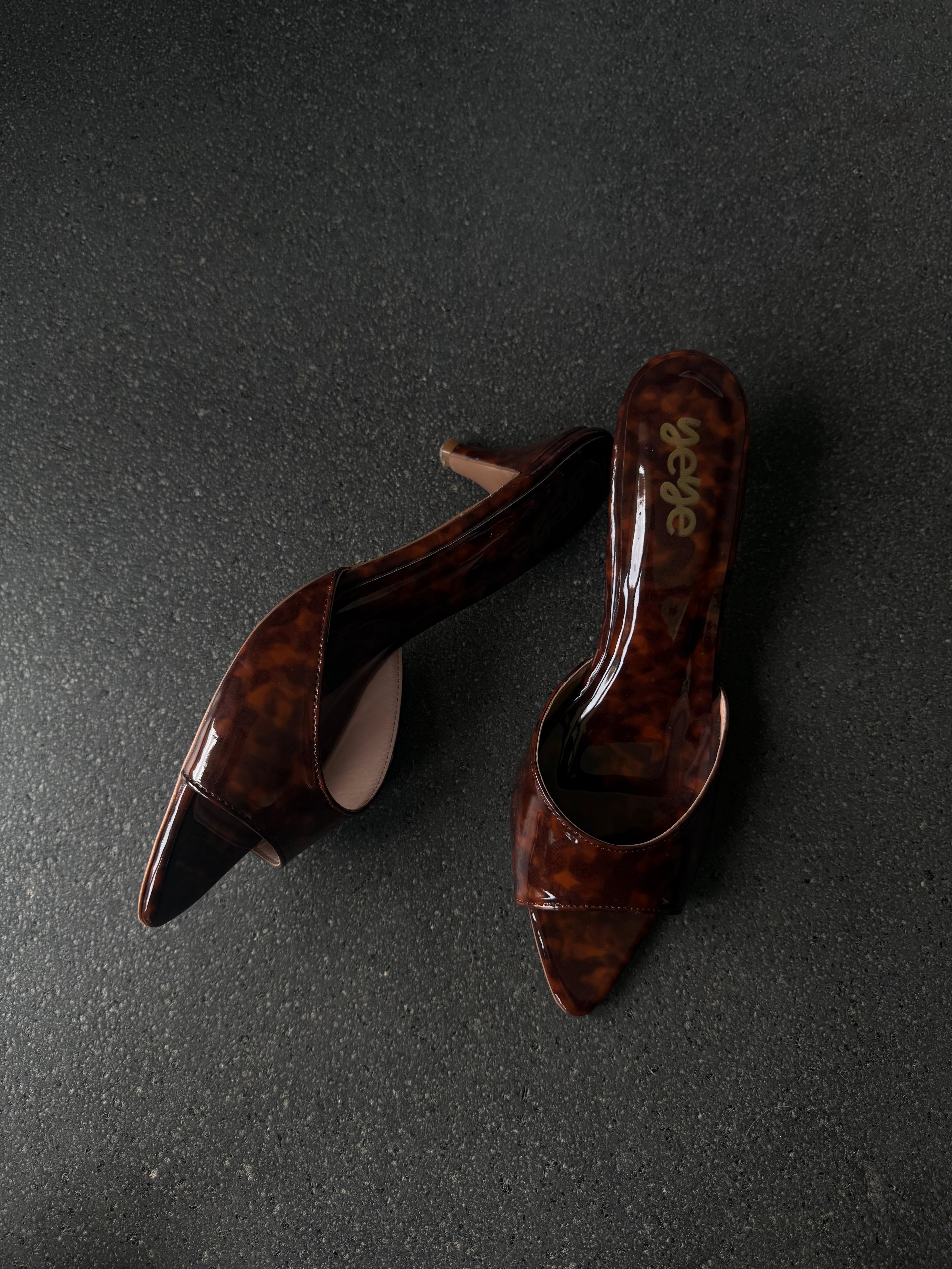 Cheetah mules - Slide kitten heels