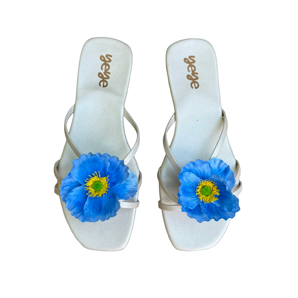 Blue windflowers - Sandals