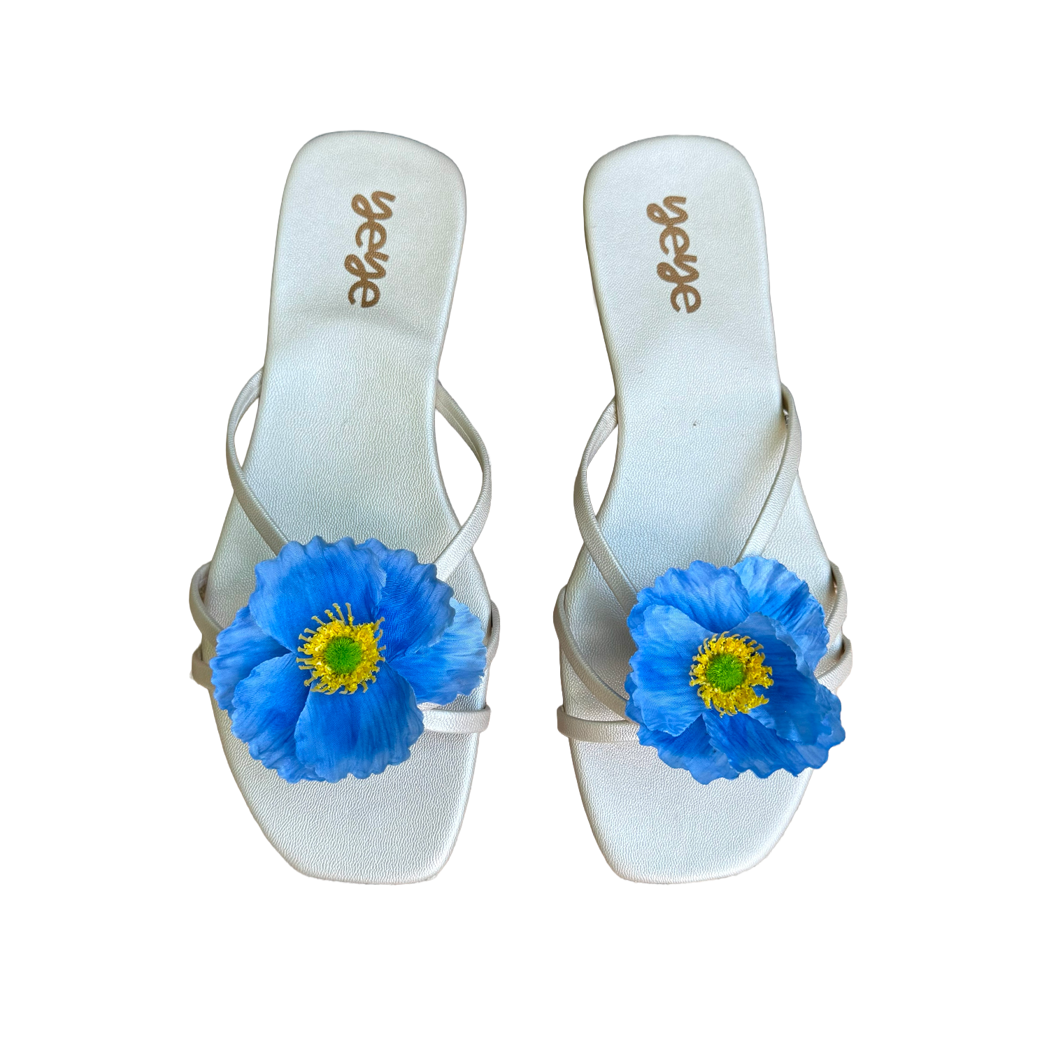 Blue windflowers - Sandals