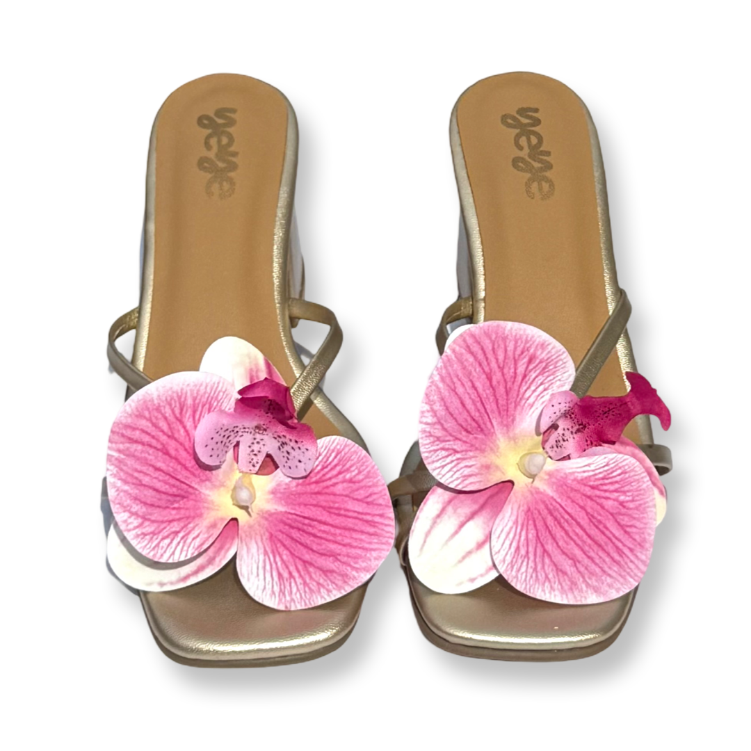 Pink Orchids Heels