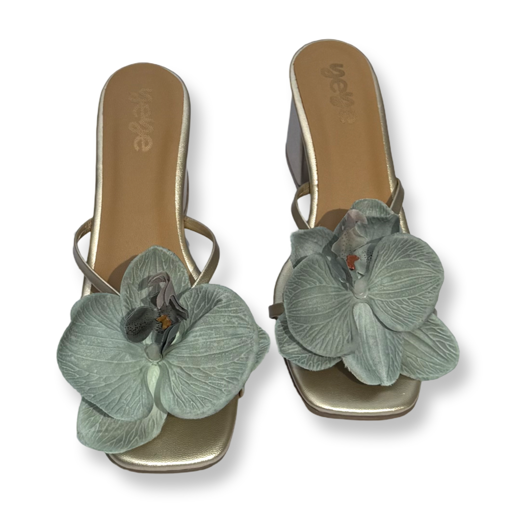 Mint Orchids Heels