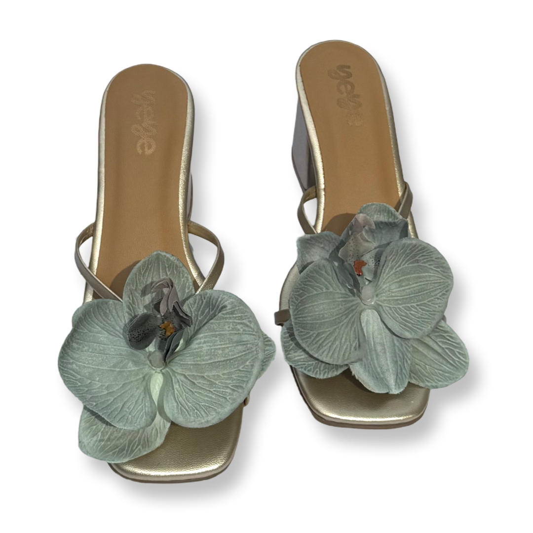 Mint Orchids Heels