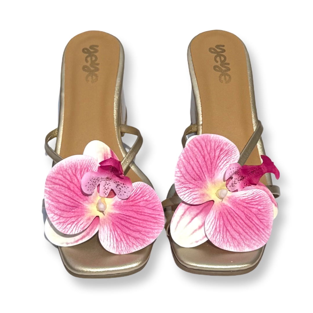 Pink Orchids Heels
