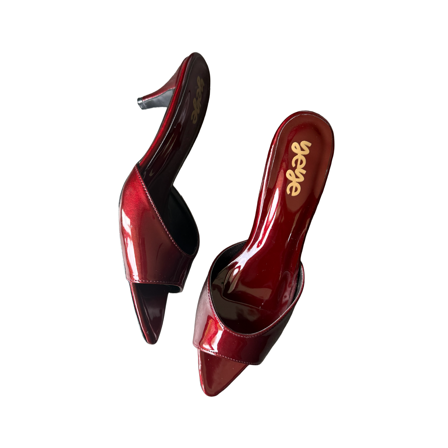 Merlot mules - Slide kitten heels