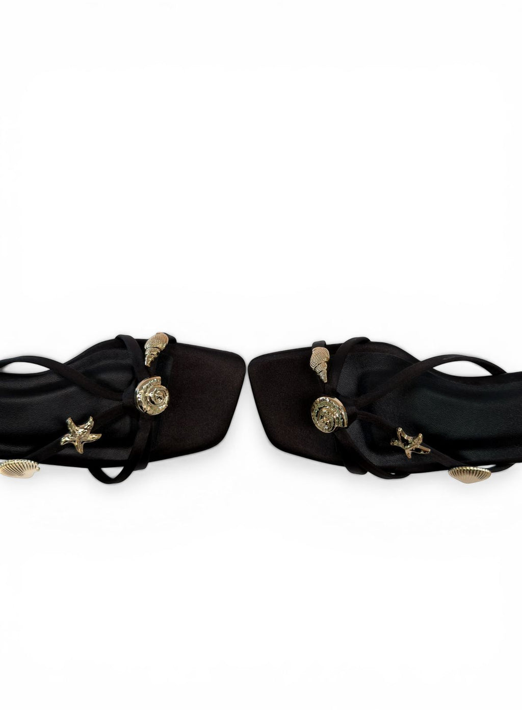 Noir marina kitten heels