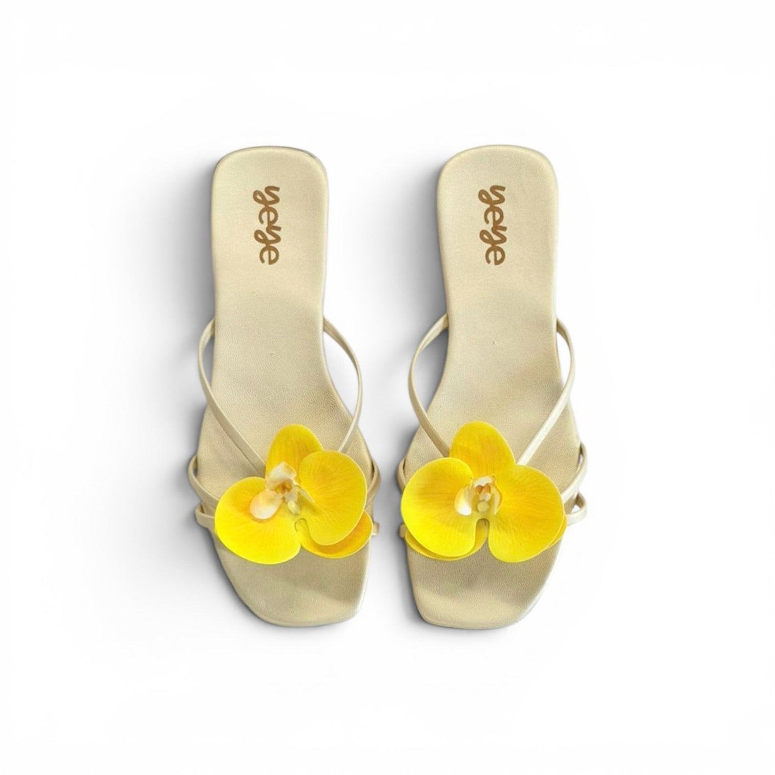 Yellow Orchids Sandals