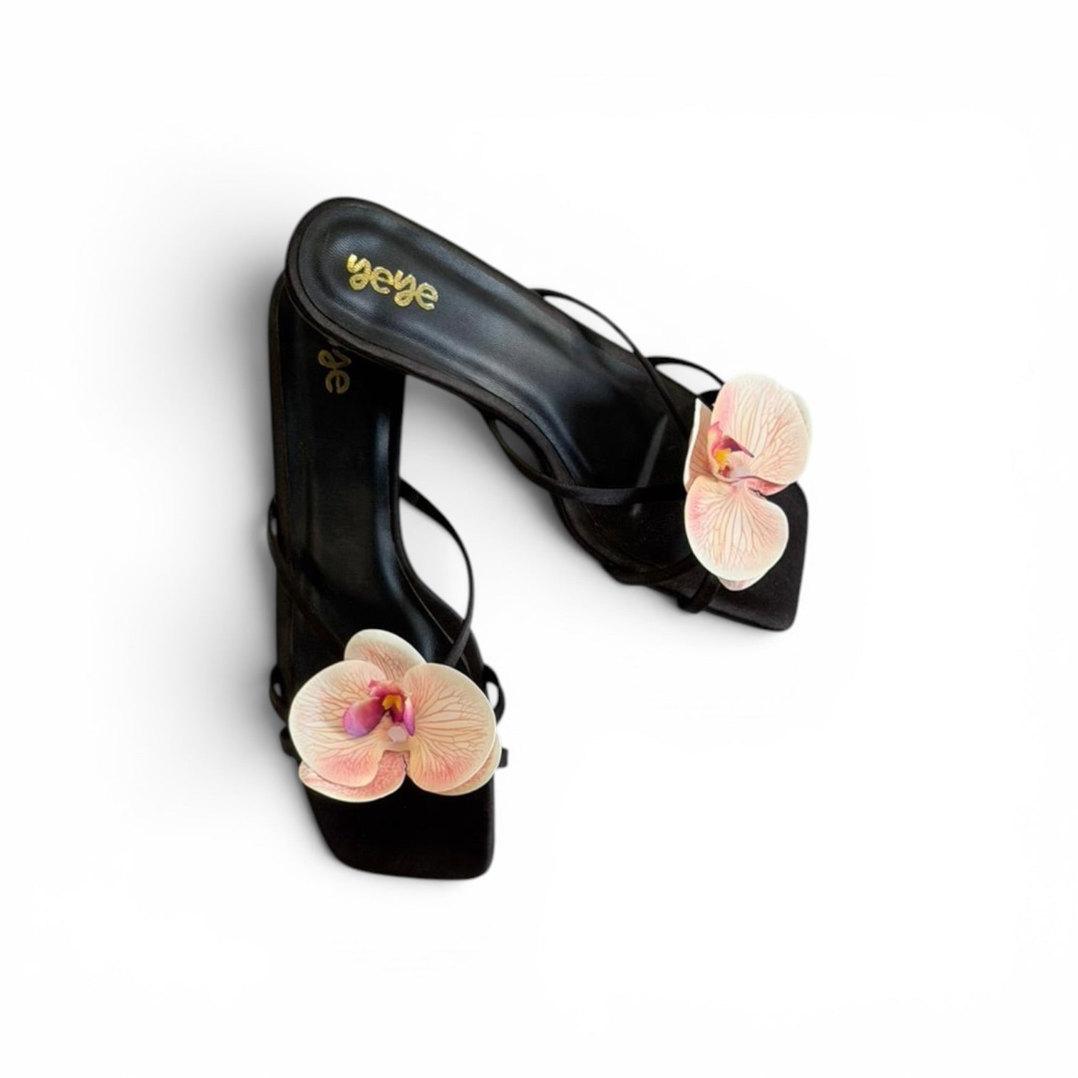 Peach Orchid Kitten Heel