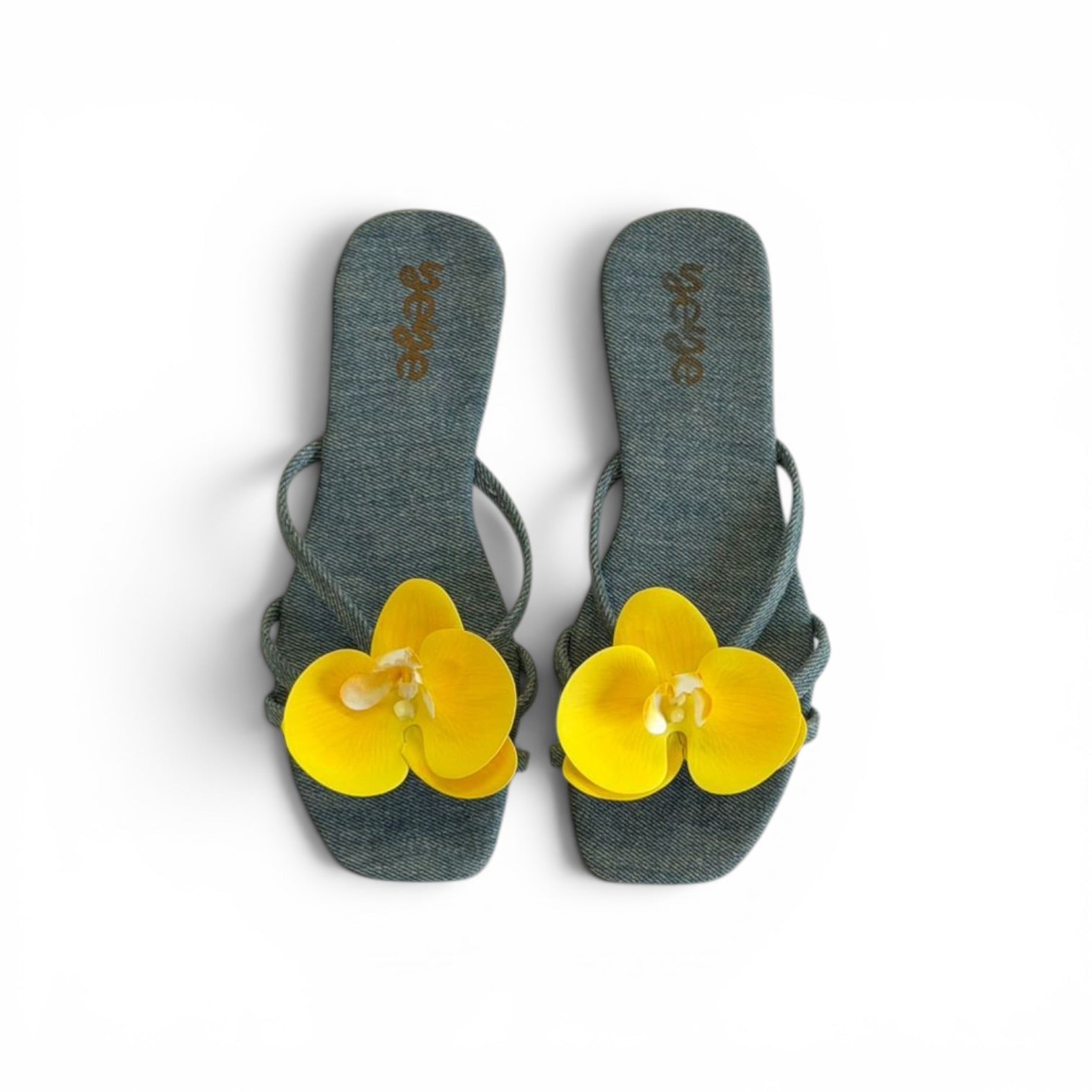 Yellow Orchids Sandals