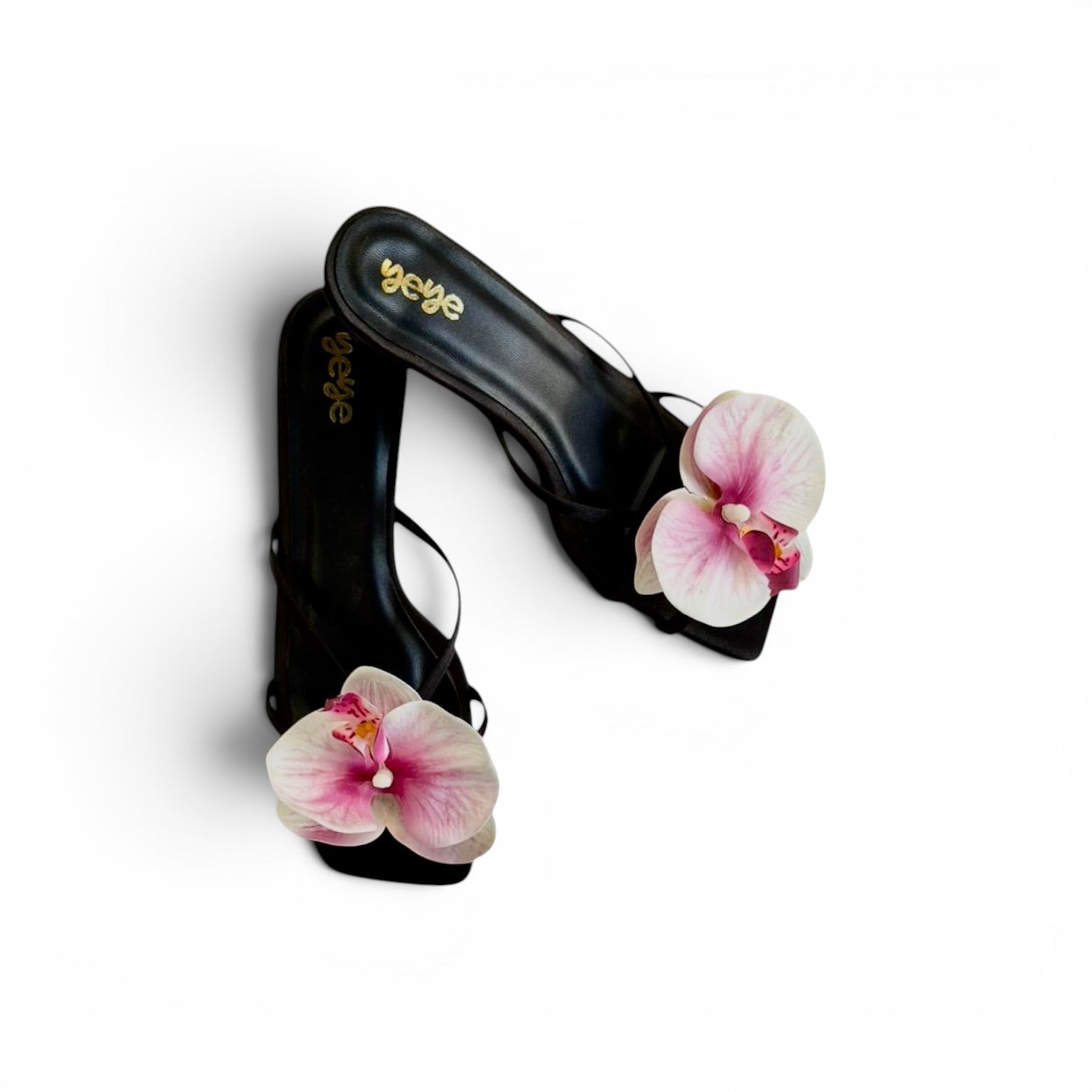 Subtle Pink Orchid Kitten Heel